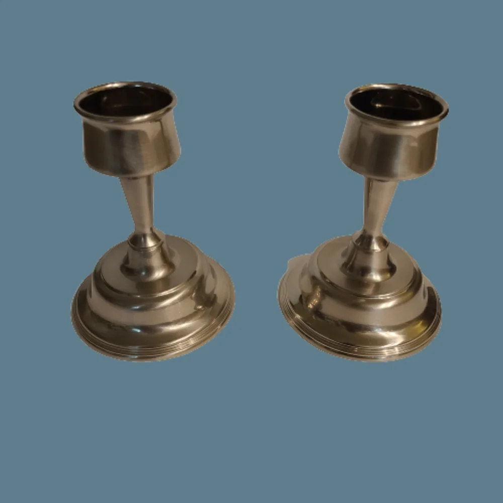 Crate & Barrel Set of 2 Taper Candle Stick Holders.